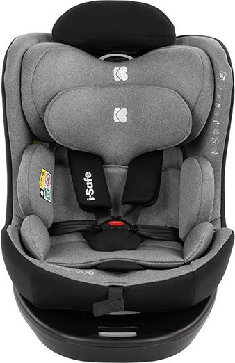 Kikka Boo I-Safe Autositz i-Size mit Isofix Dark Grey