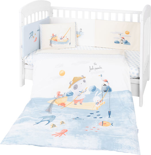 Kikka Boo Set Für Krippe The Fish Panda Blau 6Stück