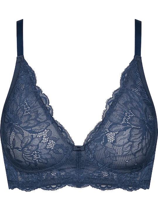 Amourette Charm N03 Triangle Triangle Bra with Light Padding without Underwire Navy Blue