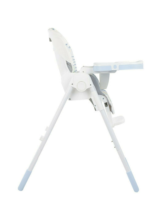 Kikka Boo Vitto Baby Highchair with Adjustable Height Blue Crocodile