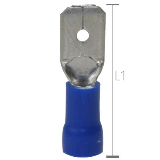 Elvhx Insulated Quick Disconnect Terminal 1.5 Blue 1256