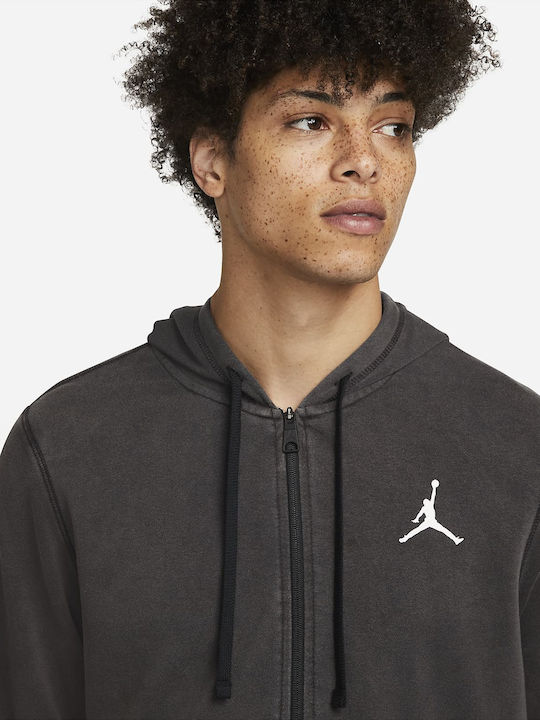 Dri-Fit Cardigan With Hood Gray