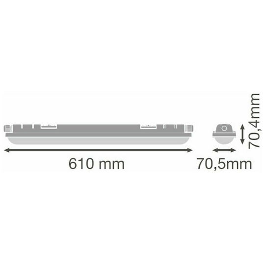 Ledvance Lumină Batten Pentru Exterior cu LED Integrat 21W 61buc