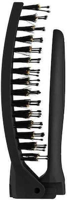 Olivia Garden On the Go Folding Brush Hair for Hair Styling Black