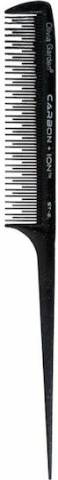Olivia Garden Carbon + Ion Comb Χτένα Μαλλιών Μαύρη 22cm