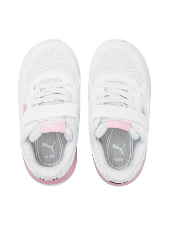 X- Ray Kids Sneakers with Scratch White