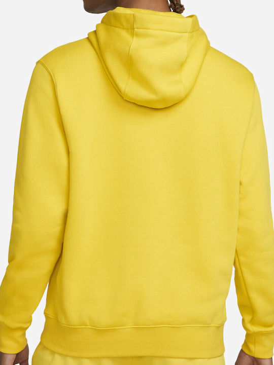 Club Sweatshirt Fleece mit Kapuze Gelb