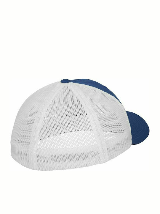 Flexfit Jockey mit Netz Royal / White