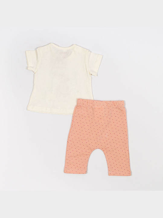 Losan Kinder Set mit Leggings Sommer 2Stück Weiß