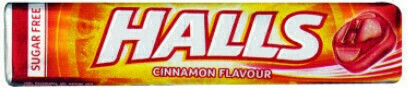 Halls Candies with Flavor Cinnamon No Added Sugar 20pcs 32gr