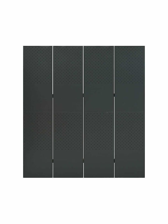 vidaXL Dekorativer Paravent Metall mit 4 Blättern 160x180cm