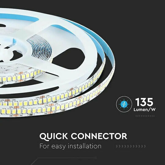 V-TAC Ταινία LED 24V Θερμό Λευκό Φως 5m Τύπου SMD2835