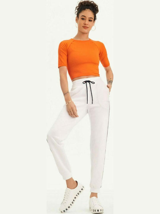 Pantaloni de Trening cu elastic Alb