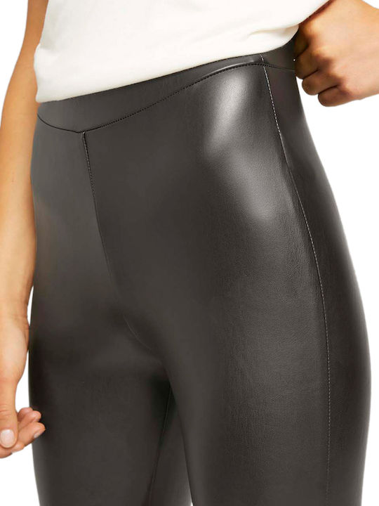 Täglich Frauen Lang Leggings Fleece-Beschichtung Schwarz