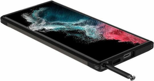 Spigen Tough Armor Back Cover Plastic 2mm Gunmetal (Galaxy S22 Ultra)