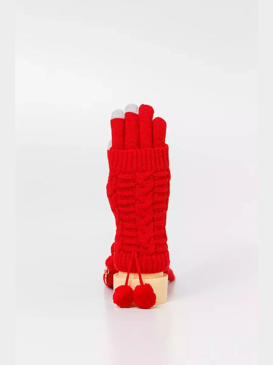 Fragola Women's Knitted Gloves Red