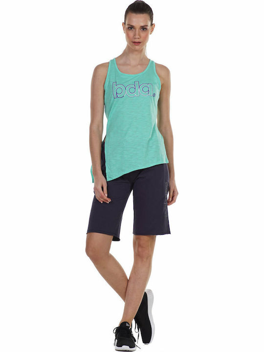 Women's Sporty Bermuda Shorts Terry Black