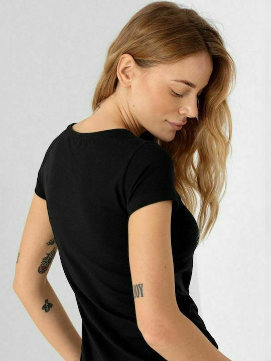 4F Feminin Sport Tricou Negru