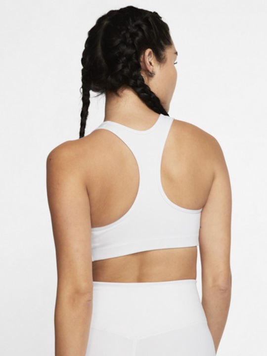 Dri-Fit Swoosh Women's Athletic Sports Bra White with Lining