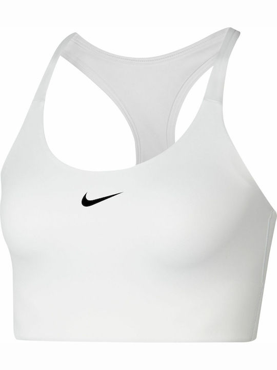 Dri-Fit Swoosh Women's Athletic Sports Bra White with Lining