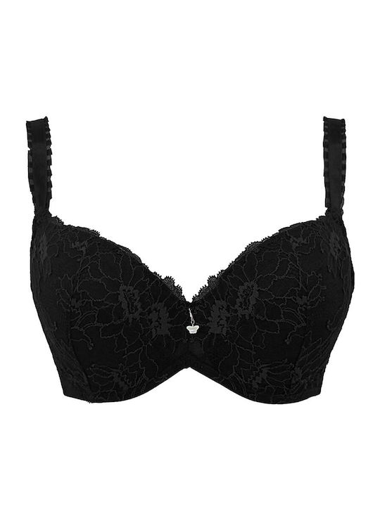 Character Bra with Light Padding Underwire Black