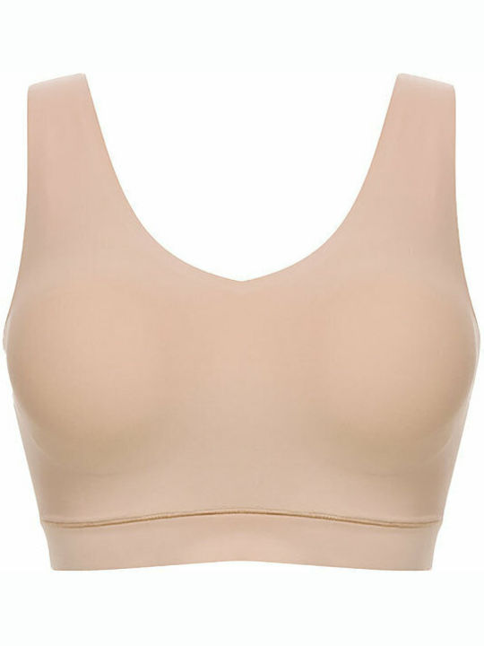 Soft Stretch Women's Bra with Light Padding Beige -OWU