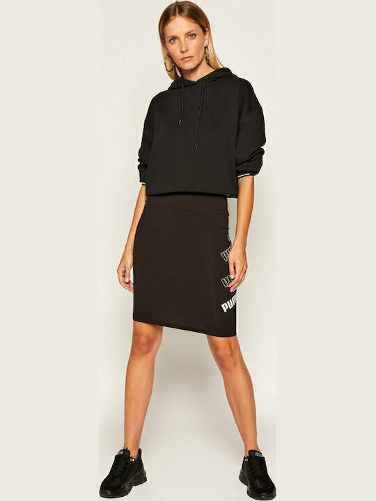 Amplified Women's Skirt-Shorts High-waisted Black