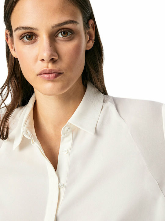 Lulu Women's Monochrome Long Sleeve Shirt White