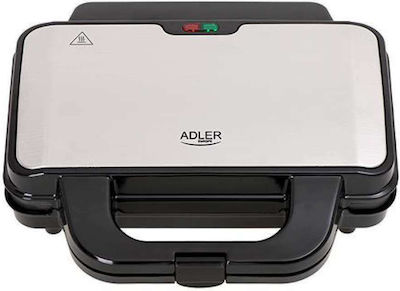 Adler Sandwich Maker for for 2 Sandwiches Sandwiches 1300W Black