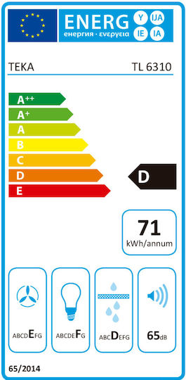 Teka TL 6310 W Συρόμενος Απορροφητήρας 60cm Λευκός