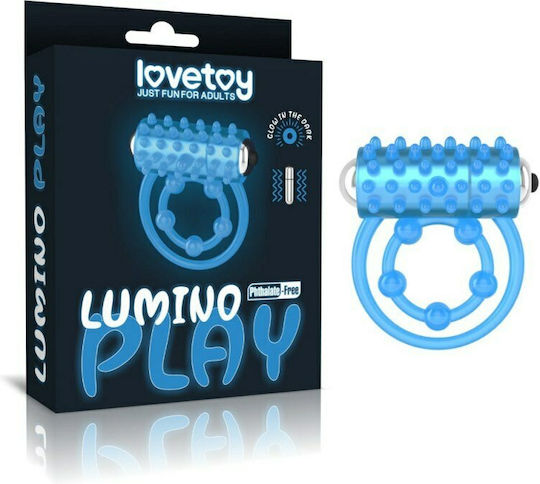 Lovetoy Lumino Play Vibrating Ring Blue