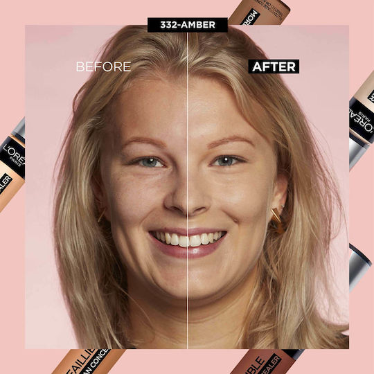 L'Oreal Paris Infallible More Than Concealer Liquid Concealer 332 Amber 11ml