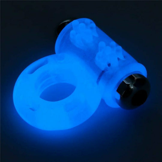 Lovetoy Lumino Play Vibrating Cock Ring Schwanz Blue