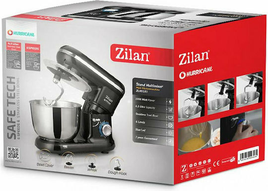 Zilan Стенд миксер 1000W с Неръждаема Купа 4.5лт
