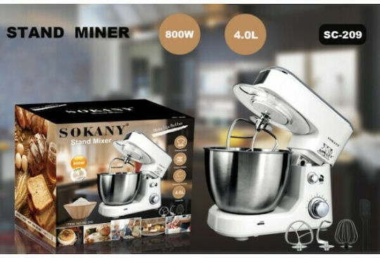 Sokany SC-209 Mixează 500W cu Vas din Oțel Inoxidabil 4lt