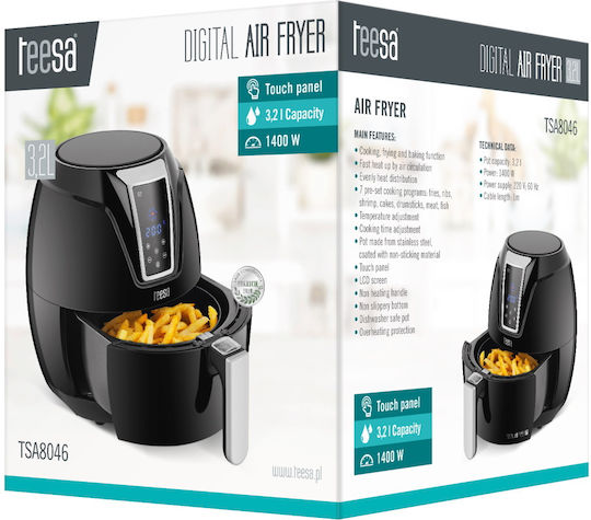 Teesa Air Fryer 3.2lt Μαύρο TSA8046