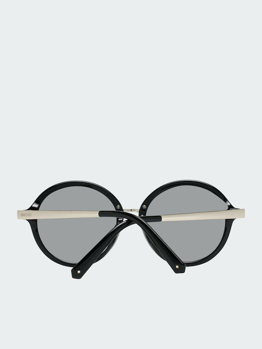 Swarovski Women's Sunglasses with Black Frame and Black Mirror Lens SK0184-D 01C