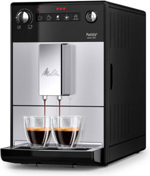 Melitta Purista® Series 300 Automatic Espresso Coffee Machine 1450W Pressure 15bar with Grinder Black F23/0-101