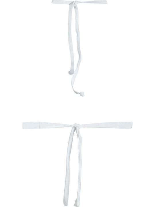 Bikini Triangle B Cup With Padding White