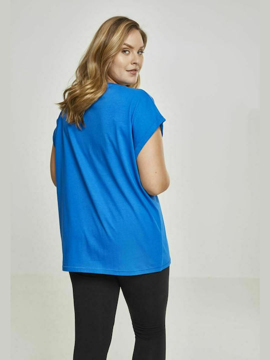 Urban Classics TB771 Feminin Tricou Bright Blue