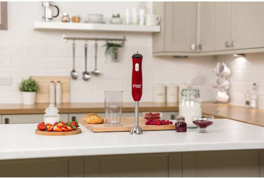 Russell Hobbs Russell Hobbs Handmixer mit Inox-Stab 500W Rote Farbe