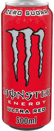 Monster Ultra Red Energy Drink with Carbonation, Sugar-Free in Box 500ml