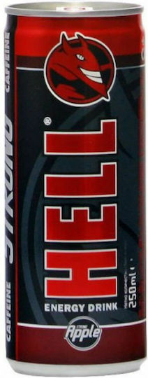 Hell Energy Drink Apple με Ανθρακικό σε Κουτί 250ml