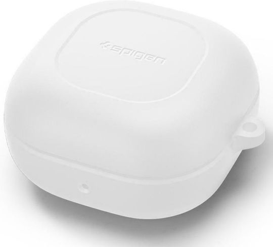 Spigen Silicone Fit Husă cu cârlig în culoarea Alb pentru Galaxy Buds Live / Pro