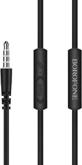 Borofone BM37 In-ear Handsfree με Βύσμα 3.5mm Μαύρο