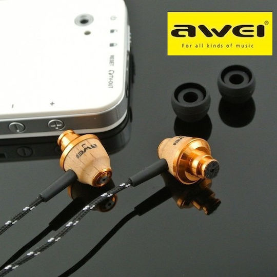 Awei ES-Q5 In-ear Handsfree with 3.5mm Connector Brown