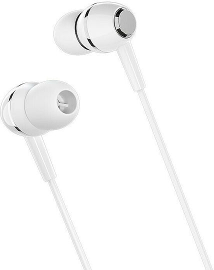 Borofone BM36 Acura In-Ear Freihändig Kopfhörer mit Stecker 3.5mm Weiß