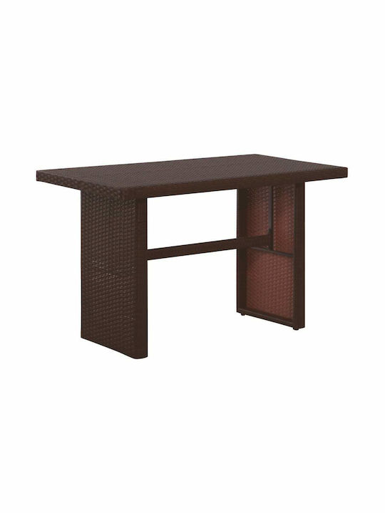 Garden & Outdoor Furniture Sets Living Room Set 3 Pieces Brown with Pillows