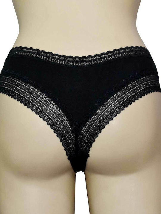 Women's Slip 2Pack with Lace Black