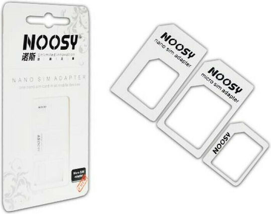 Noosy Nano & Micro SIM Adapter σε Λευκό χρώμα